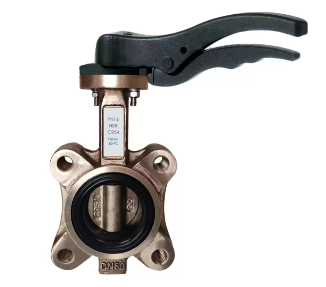 Bronze butterfly valve