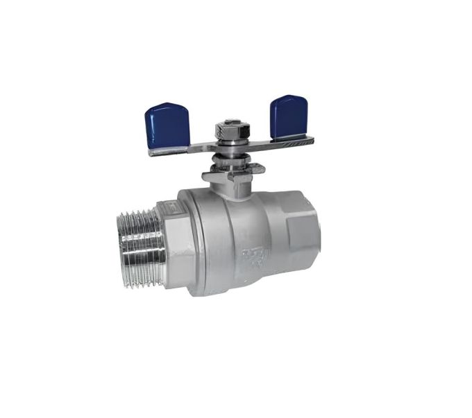 Valvola a sfera inox M/F farfalla